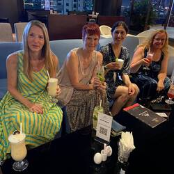 Enjoying two for one cocktails