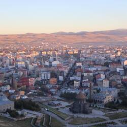 Ausblick von der Burg über die Stadt, Kars