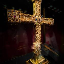 Imperial Cross (c. 1030) ... Imperial Treasury — Vienna, Austria.
