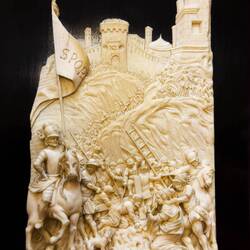 "Carrying the Cross" depicted in ivory (1665-1674) ... Imperial Treasury — Vienna, Austria.