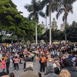 Dancing in the park