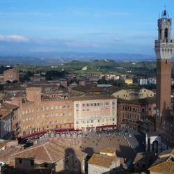 Piazza del Campo vue du Facciatone
