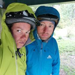 Regen beim Losfahren