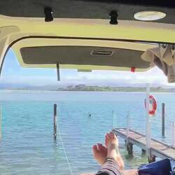 Blick aus dem Camper