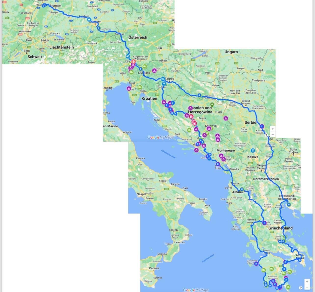Reiseroute