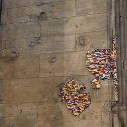 Close up of the LEGO bricks