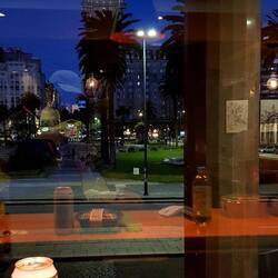 Eatery with great views, Plaza Independencia.