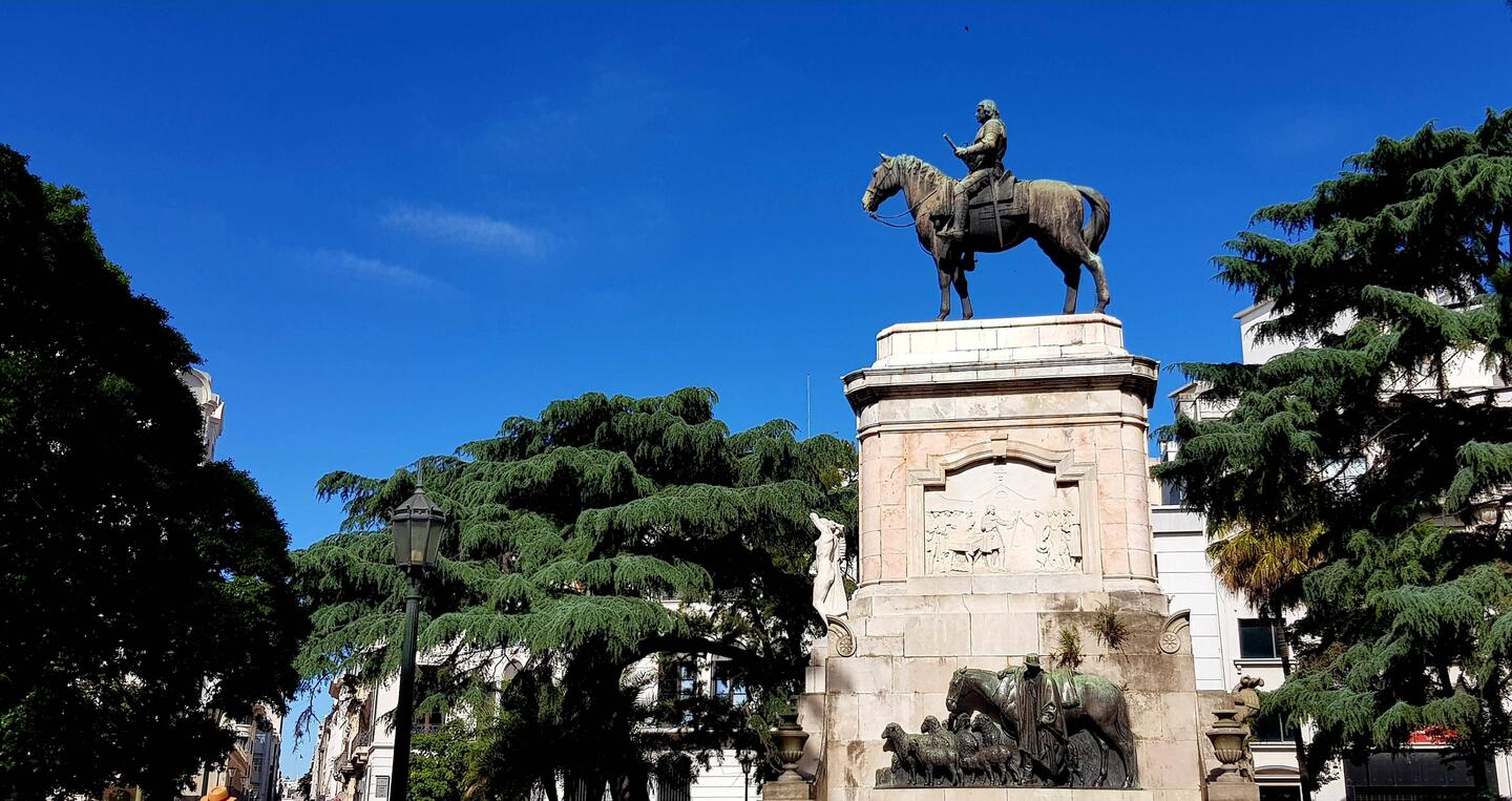 Don Mauricio de Zabala, founder of Montevideo. Old town.
