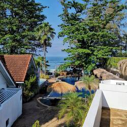 Pool view from the breakfast terrace!