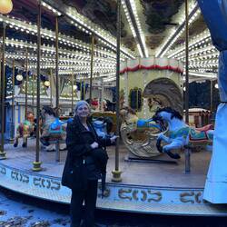 Night Walk Past the Carousel