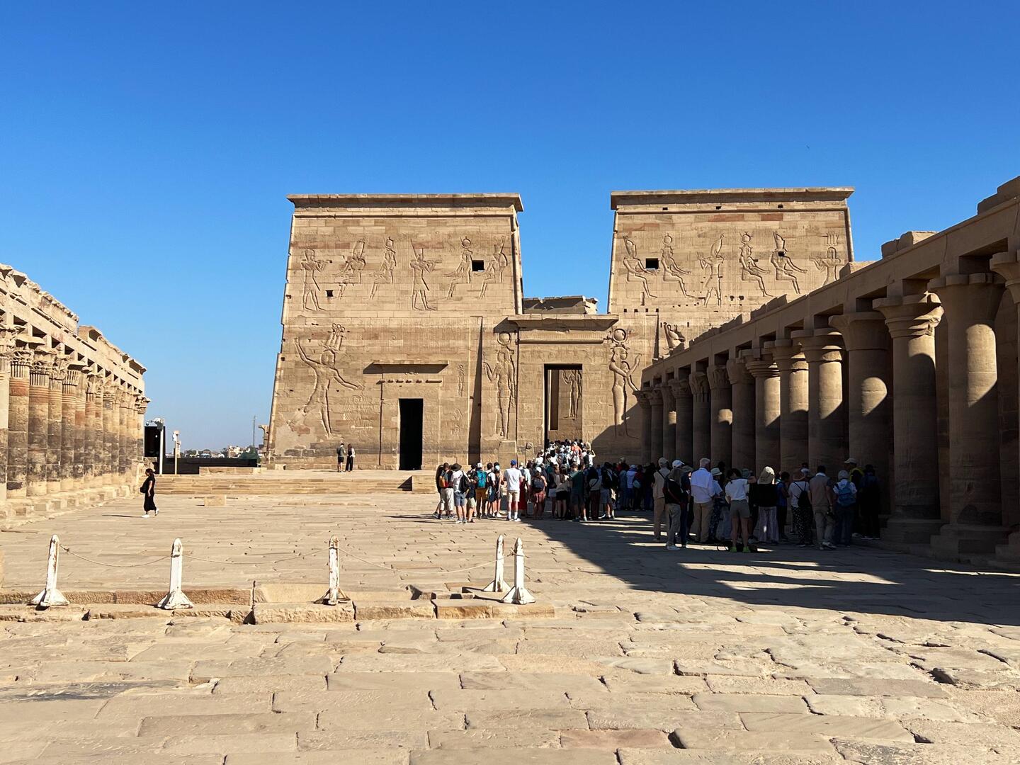Temple at Philae. Temple to Isis. All women wanted to be like.