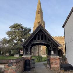 In front of St Andrew's Church