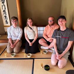 Tea ceremony. Macha can taste pretty nice!