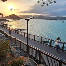 Same walking trail looking west.