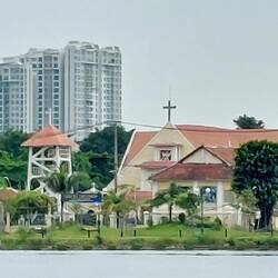 Saigon River; the other side
