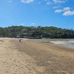 The water was up to that far left tire mark earlier in the day! (ie. at high tide)