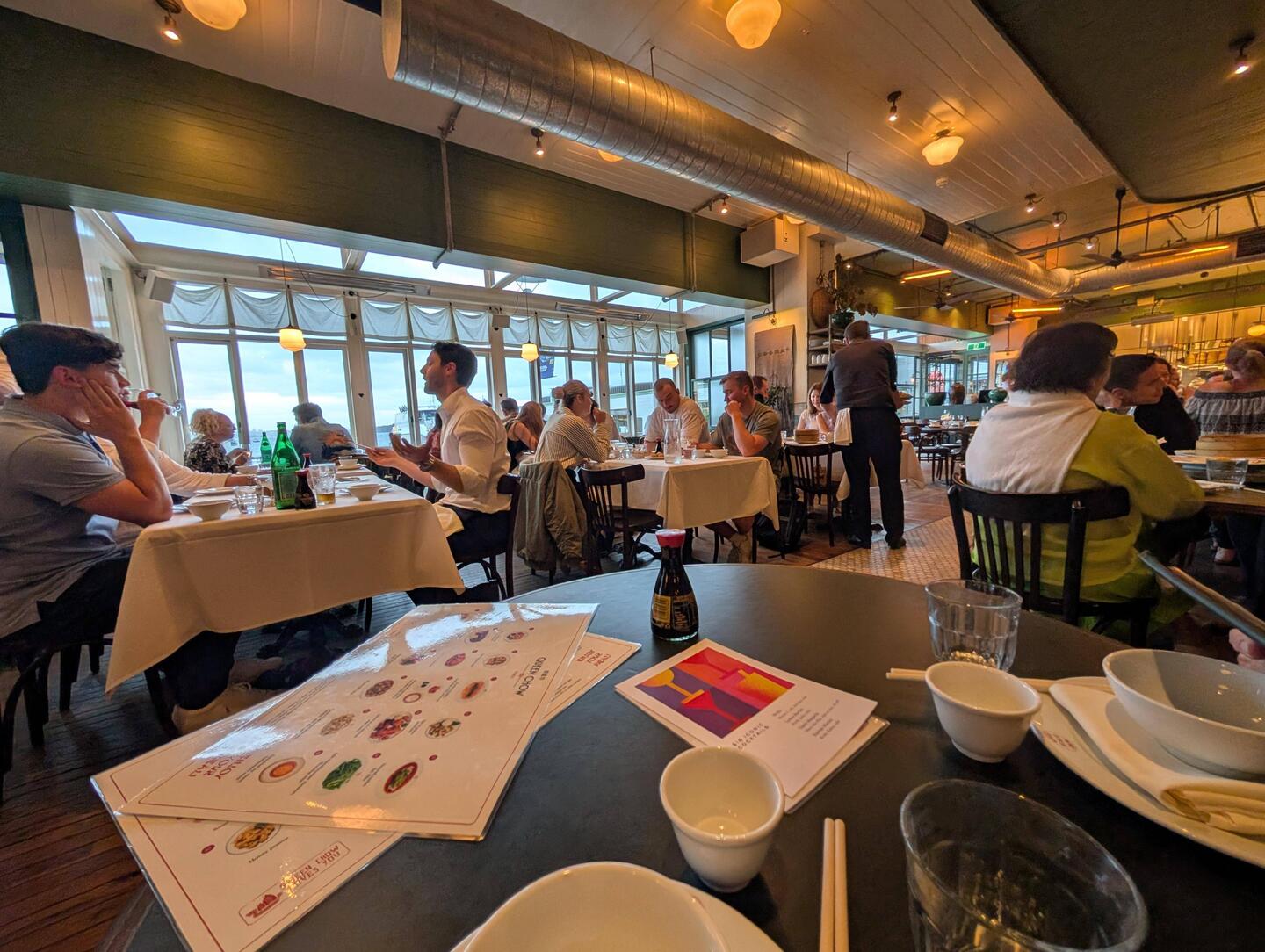 Made a reservation. Luckily we did place was packed