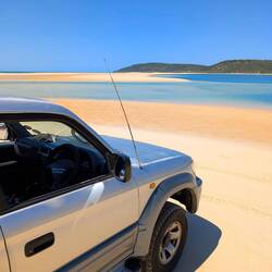 Hier haben wir dann gebadet