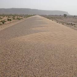 An einigen Stellen ist die Strecke etwas versandet