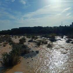 Die Ramblas sind voll Wasser