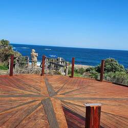 Nice compass near the lighthouse