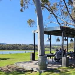 The winery had a nice outdoor area to enjoy lunch.