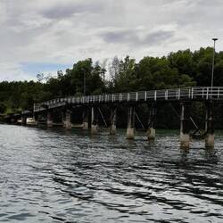 Brücke nach Moken Village ist wieder intakt.