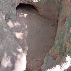 Tunnel entrance showing the original tunnel size