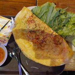 Banh Xeo, a traditional Vietnamese pancake