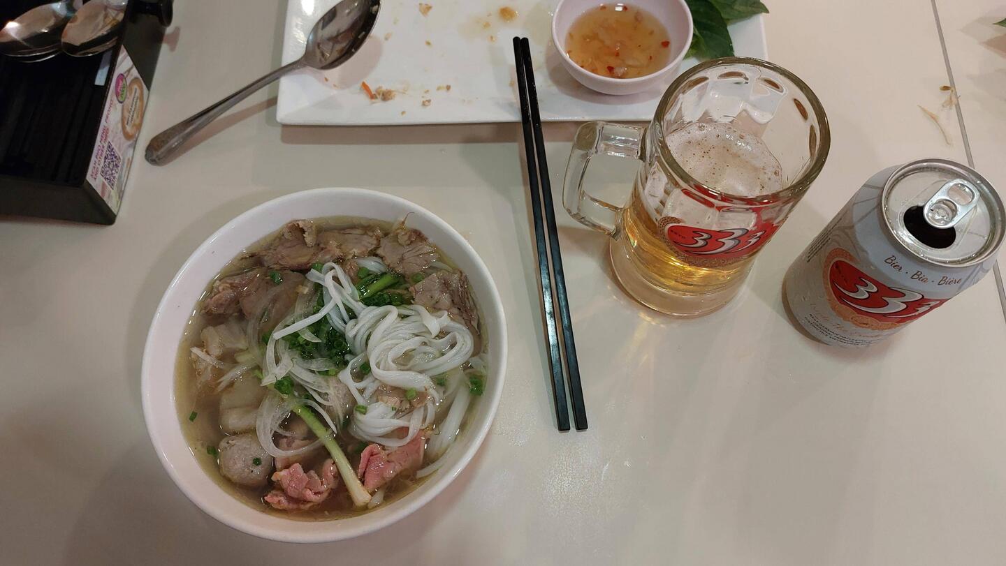 Pho, a classic Vietnamese dish, served at the Avanti Boutique Hotel Restaurant