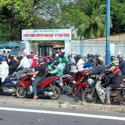 Typical traffic in Ho Chi Minh City