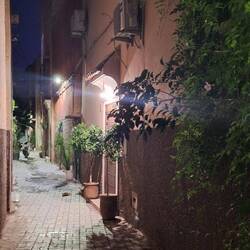 Zurück an unserem Riad - gute Nacht.