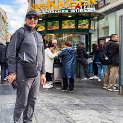 One of the many Wiener dog stands around the city — Vienna, Austria.