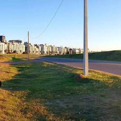 Beautiful sunny morning near the beach. Punta Carretas (Montevideo).