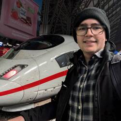 Me with the other late-running train