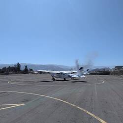 Our little plane - not on fire!