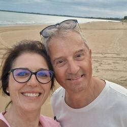 Abend Spaziergang am langen Strand