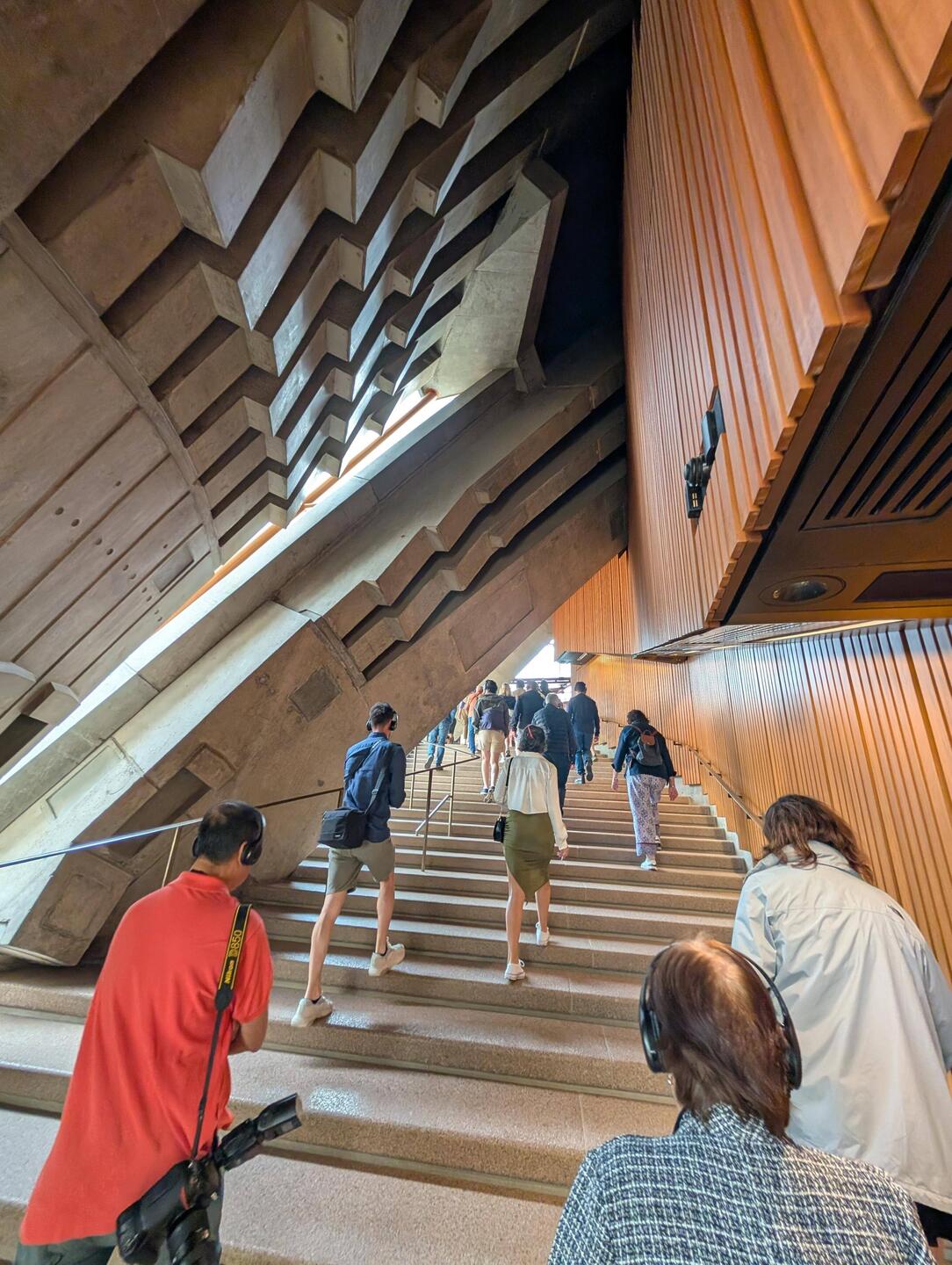 Up the stairs to the West concert Hall