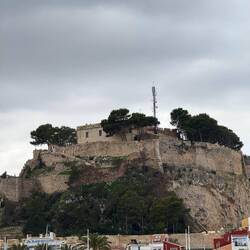 Castell de Denia von unten