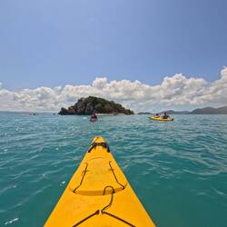 Approaching White Rock Reef (basically a little rocky island)