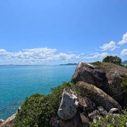 Climbed to the lookout of the tiny island