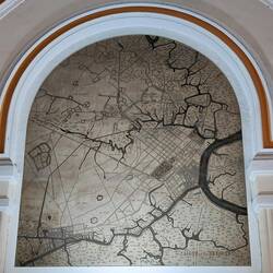 Central Post Office; old map of the original Saigon City