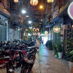 En route to the Home Saigon Restaurant