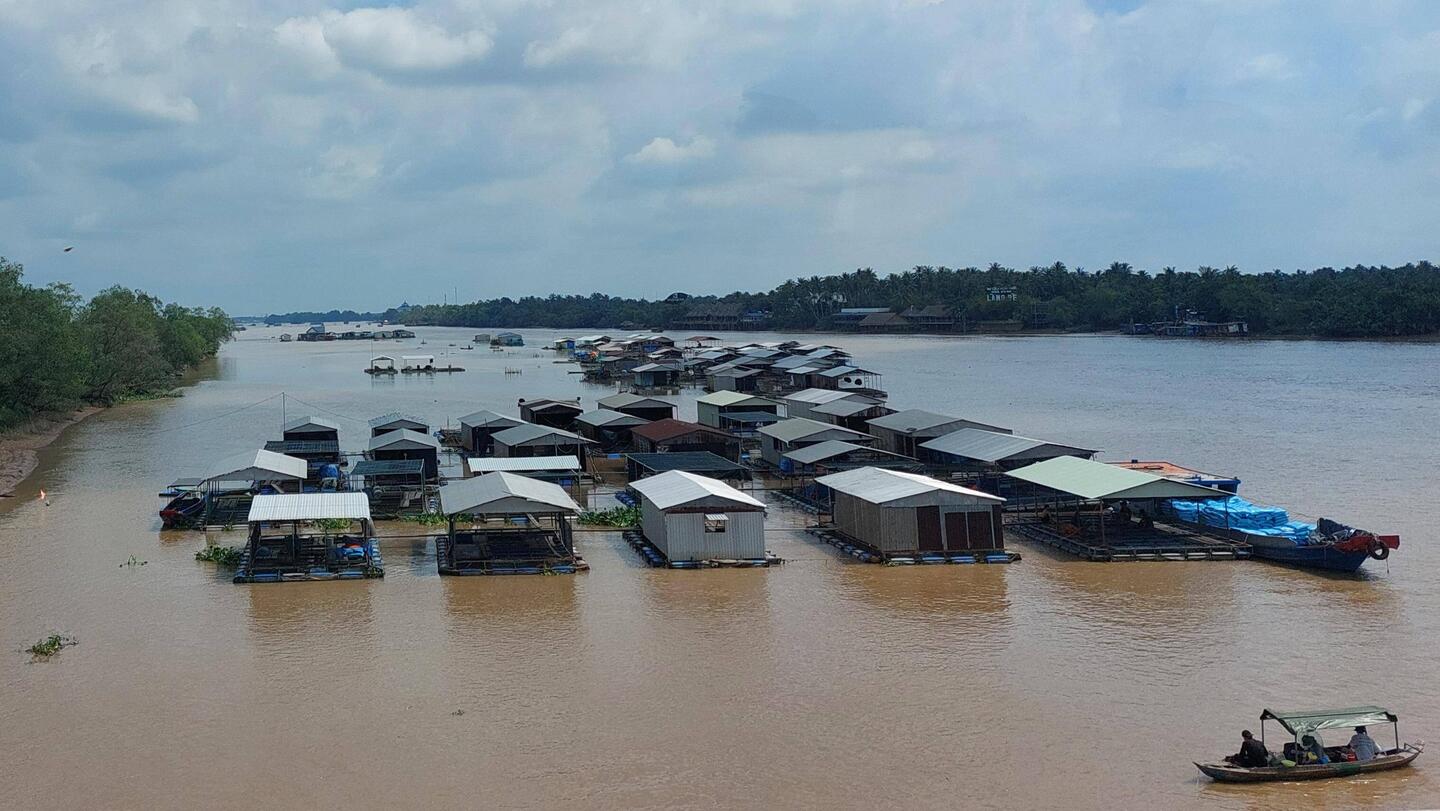 Fish farm on the Mekong Delta