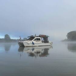 Waiting on the fog to burn this morning