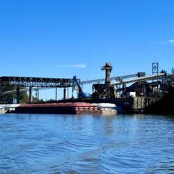Industry along the waterway