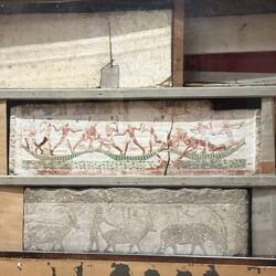 Painted Relief from Tomb Wall Depicting a Sports Competition