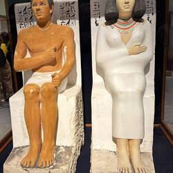 Seated Statues of Rahotep and Nofret
