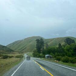 Auf dem Weg zum Mount Cook