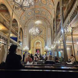 The most beautiful synagogue I've ever been to